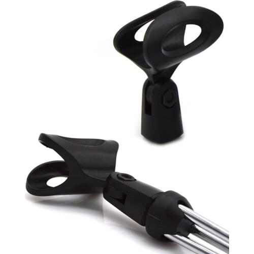 Microphone Desk Stand Desktop Tabletop Mic Clip Folding Tripod Home Studio