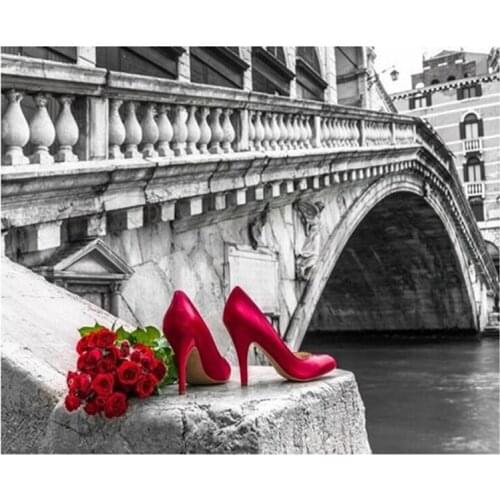 Retro red rose diamond embroidery full display,diamond painting accessories square resin drill crystal diamond mosaic pattern