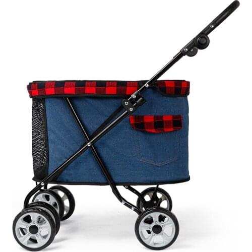 Pet Stroller Puppy Out Stroller Small Cat Foldable Car Lightweight Dog Walking Supplies