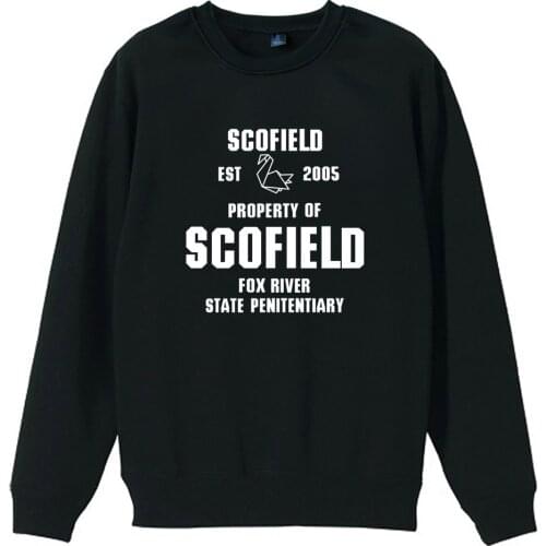 Prison Break Paper Crane EST 2005 Scofield Fox River Boy Man Sweatshirt Pullover Fleece Crew Neck Couple Clothes Teenager ZIIART