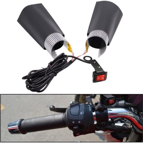 12V Motorcycle Universal Heated Grips Handlebar Pad Electric Heating Insert Handle Kit Refit Hand Set Motorcycle Accessories