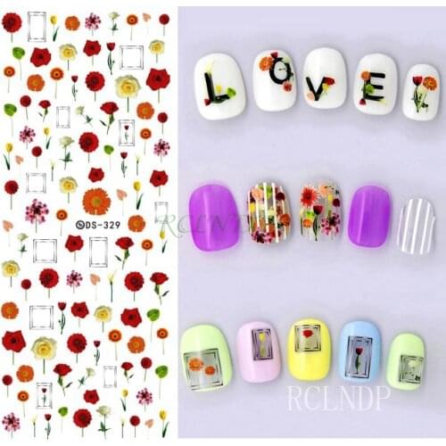 Water sticker for nail art all decorations sliders peacock feathers plume nails design decals manicure lacquer accessoires