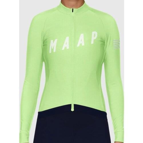 Women Cycling Jerseys Maap Spring Autumn Long Sleeve Bicycle Wear MTB Bike Cycling Clothing Tops Maillot Ciclismo Bike Shirt