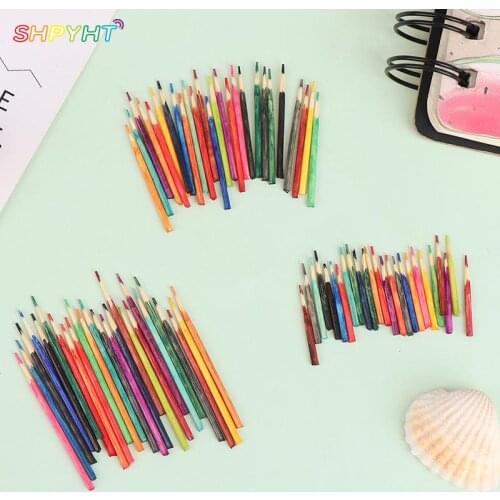 1:12 Dollhouse Miniature Colorful Pencil Brush Model Doll House Decor Mini Color Pencil Model 2cm/3cm/4cm 25Pcs/set