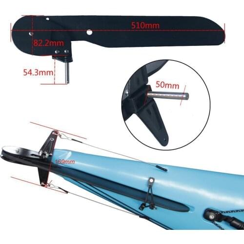 1 set Alloy Canoe Kayak Boat Tail Kayak Rudder Direction Parts Rope Kit Boat Tool Foot Sailing Control Clip Thick Buckle D5K1