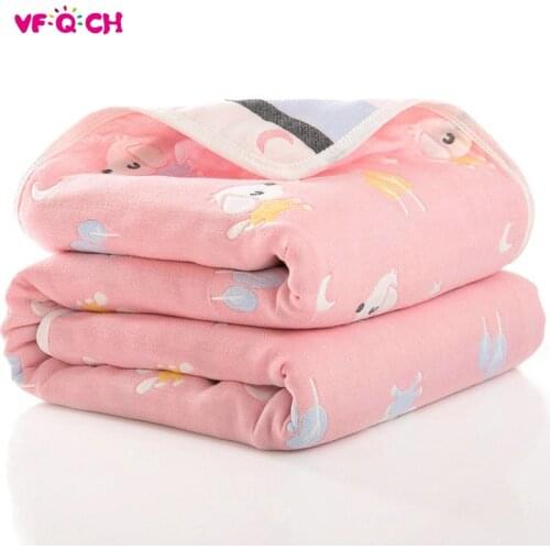 110*110cm Pure Cotton Baby Bath Towel Six-layer Gauze Children Blanket Kids Muslin Towel Baby Items Hug Quilt Things for Baby