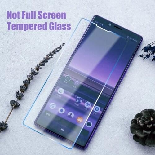 2PCS Full Cover Glue Tempered Glass For Sony Xperia 5 5ii 5Plus 10 10ii 10Plus 1 1ii Screen Protector Film