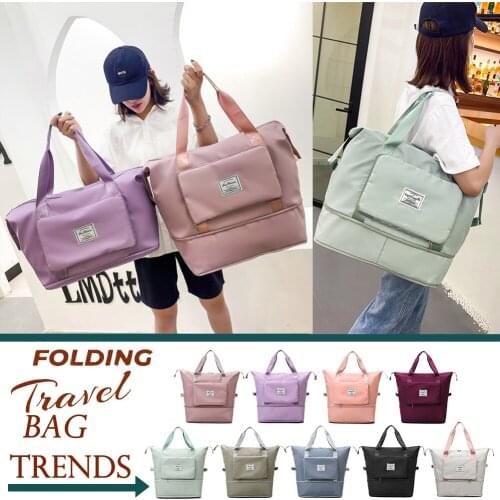 2021 Large Capacity Folding Travel Bag Waterproof Tote Handbag Travel Duffle Bags Women Multifunctional Travel Bags Dropshipping