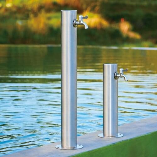 304 Stainless Steel Black Courtyard Outdoor Faucet Antifreeze Cracking Column Outdoor Garden Water Tap Washing Machine Faucets