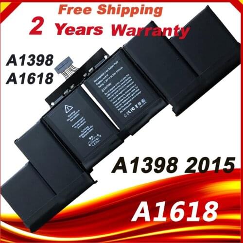 99.5Wh 11.36V A1618 Battery For Apple MacBook Pro Retina 15'' 15.4" Inch A1398 2015 Year 020-00079 MJLQ2LL/A MJLT2LL/A