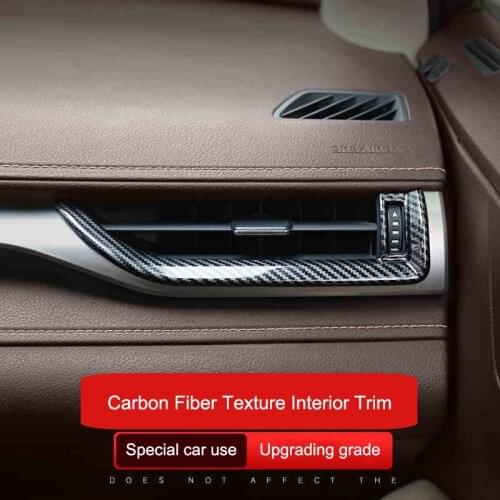 QHCP Car Water Cup Cover Gear Panel Window Lift Switch Button Frame Carbon Fiber For Lexus RX300 450H 16-19 Interior Accessories