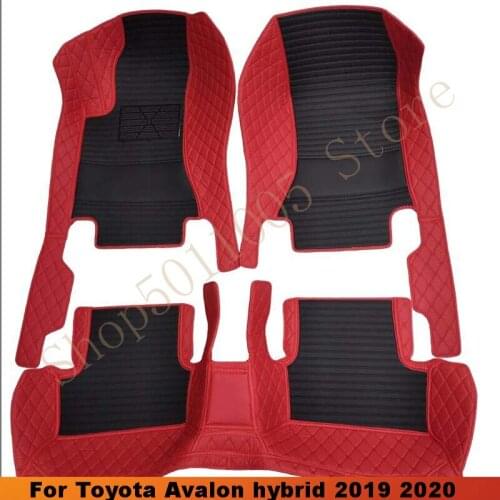 For Toyota Avalon hybrid 2019 2020 Car Floor Mats Auto Interiors Carpets Foot Rugs Dash Custom Covers Artificial Leather Pads