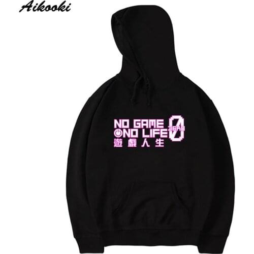 Aikooki NO GAME NO LIFE brand clothing cotton hoodies sweatshirts women/men hip hop Autumn Spring tracksuits Hooded Sweatshirts