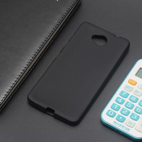 AMMYKI n650 cover wallet taste irregular Non-slip soft Black silicone 5.0'For microsoft lumia 650 N650 case
