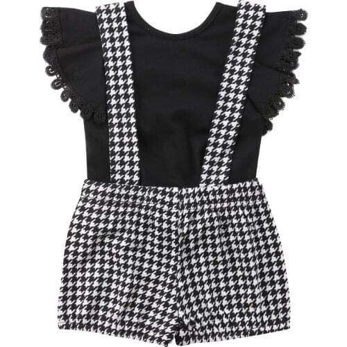 Toddler Clothes Newborn Toddler Kids Baby Girls 2019 Summer Casual Sleeveless Tops Bib Pants Party 2Pcs Outfits Set