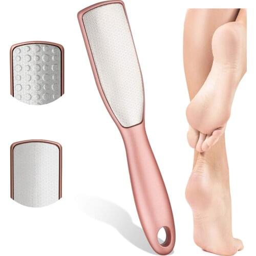 Double Sides Foot Rasp Heel File Hard Head Skin Callus Remover Stainless Steel instruments for Pedicure Feet Care Tool