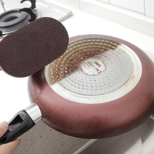 Emery Magic Clean Sponge Wipe With Handle Magic Sponge Wipe Kitchen Decontamination Cleaning Brush Bowl Wash Pot Bathroom