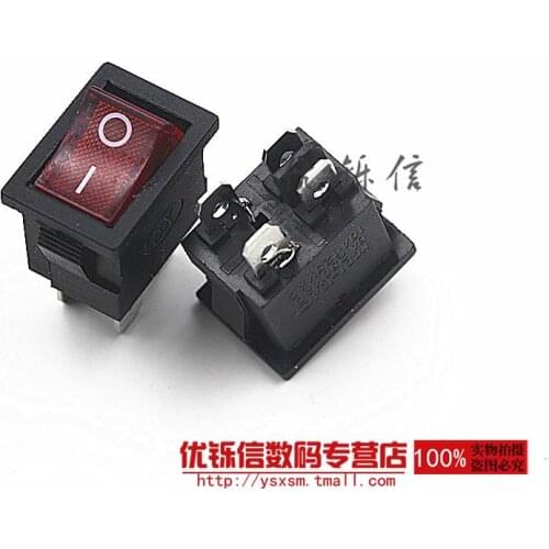 KCD1-104N copper legs rocker switch boat switch double pole 4 feet four feet with light 21 * 15