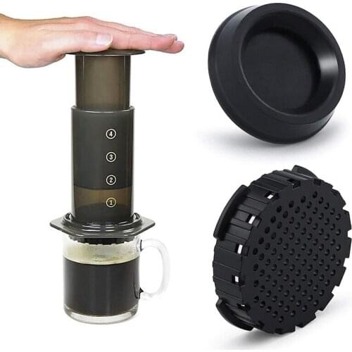Coffee Filter Paper Cap & Plunger End Gasket Seal Replacement Parts Sets Fit for Aeropress Coffee and Espresso Maker