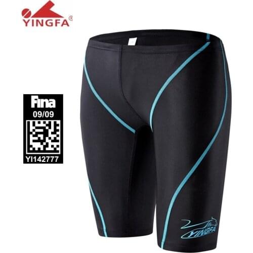 Yingfa fina approved Professional Swimwear Mens swimming jammersSwimsuit Swimming Shorts For Boys Mens Swim Trunks Bathing Suit