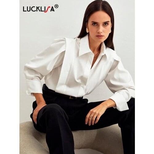 LUCKLISA Collar Blouses
