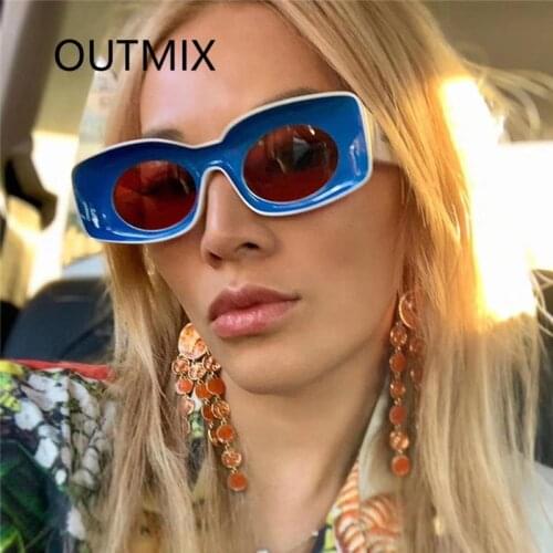 Fashion Brand Designer Oval Luxury Sunglasses Women Men Classic Vintage Personalized Glasses Female UV400 Oculos De Sol Feminino