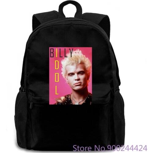 Mens Billy Idol 80s Icon Rock Star Classic Legend Vintage Mens 100% Plus Size backpack