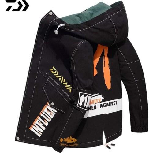 New Autumn Winter Daiwa Fishing Jacket Outdoor Sport Man Waterproof Fishing Clothing Hooded Top Quality Fashion Fishing Shirts