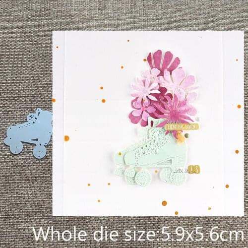 New Design Craft Metal stencil mold Cutting Dies Skate shoes decoration scrapbook die cuts Album Paper Card Craft Embossing