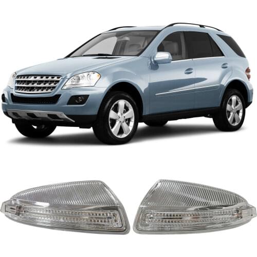Pair Door Mirror Turn Signal Light For Mercedes Benz W164 ML350 ML450 ML500