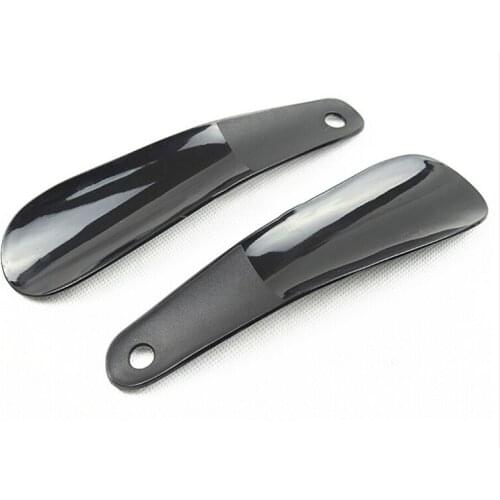 12cm Shoe Horns Professional Black Plastic Shoe Horn Spoon Shape Shoehorn Shoe Lifter Flexible Sturdy Slip