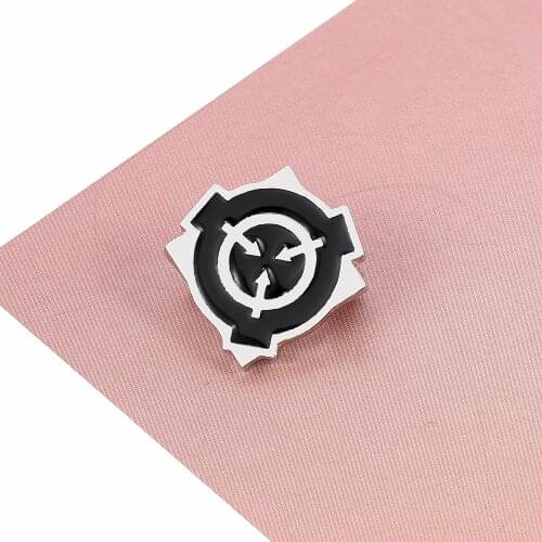 SCP Foundation Brooch Special Containment Procedures Foundation Secure Contain Protect Metal Brooch Collection Cosplay Accessory