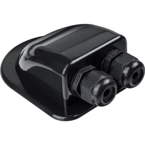 Roof Solar Panel double Cable Entry Hole Gland Junction Box Motorhome Camper