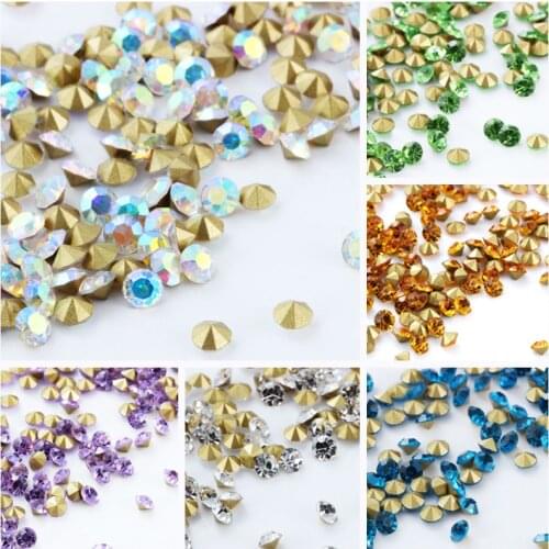 Ss39,ss40 30colors Glitter Rhinestones Crystal Point back Strass Sewing or Fabric DIY Decoration Crystal Diamond Nail Art Stone