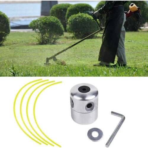 Universal Aluminum Pillar Line String Saw Grass Brush Grass Trimmer Head Lawn X4YE