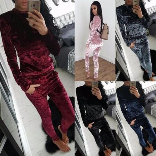 High Quality Velvet Leisure Sports Suit for Women