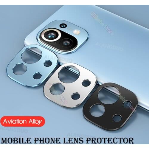 For Xiaomi Mi 11 Mi11 poco f3 Metal Camera Protector For redmi note 10 pro Camera Lens Screen Protector Case Tempered Glass