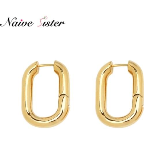 2020 New Fashion U Shape Hoop Earrings for Women Female Small Trendy Jewelry Lightweight Jewellery Korean Style Huggie Hoops