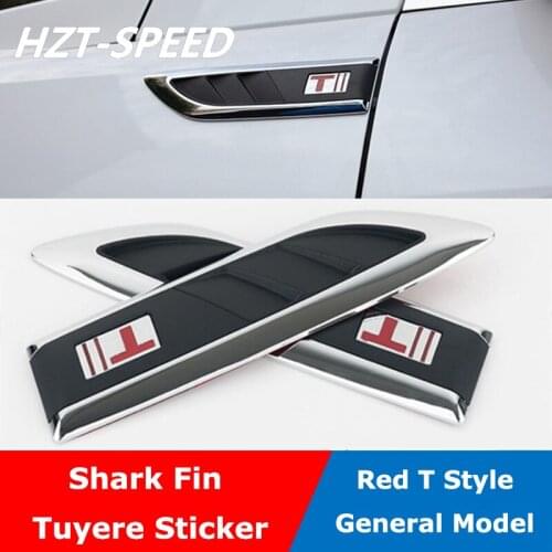 2pcs Car Auto Side Vent Air Flow Fender Intake Sticker Car Simulation Side Vents Decorative