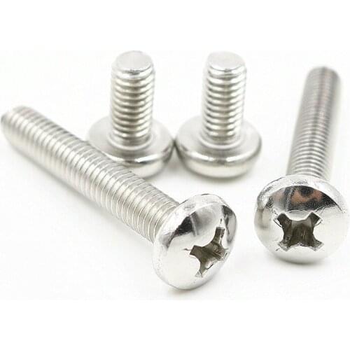 30PCS 304 Stainless Steel Round Head Phillips Screws M2 * 8 GB818