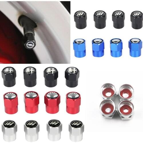 4pcs style Metal Wheel Tire Valve Caps Case For Vw Hyundai Toyota Nissan Audi Skoda Ford Opel Mazda Chevrolet Car Accessories