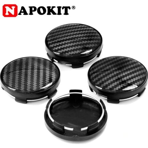 4pcs TOP 58mm(54mm) with 56mm Glossy 3D Carbon Fiber Veins Logo Emblem Car Wheel Rim Center Hub Caps Cover Car Styling