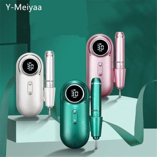 Portable Rechargeable 30000RPM Nail Drill Machine Manicure Machine Electric Nail File Nail Art Tools Set For Nail Drill Bits 30