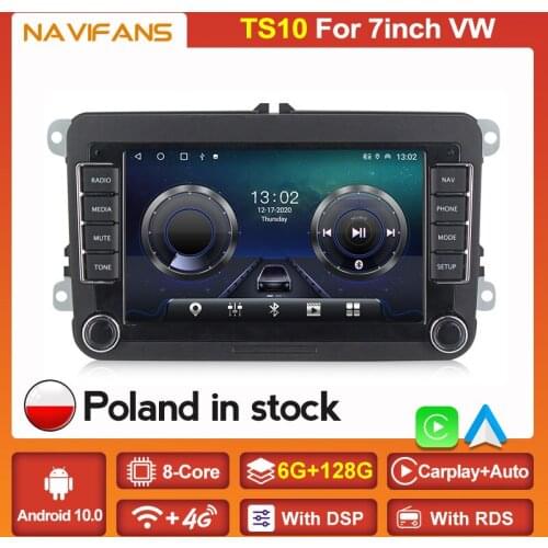 7inch Android Car Radio Stereo For VW Volkswagen Passat B7 B6 Golf 4/5 Polo Tiguan Leon Skoda Seat Octavia Auto Multimedia HD FM