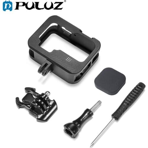 PULUZ Cage For GoPro HERO9 Black Metal Border Frame Mount Protective Case Shell Cover & Buckle Basic Adapter & Screw Accessories