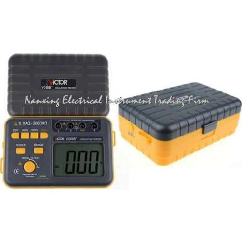Fast arrival Victor Tesistance tester VC60B + megameter 250V/500V/1000V digital insulation