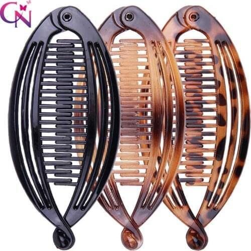 CN 1PC Vintage Banana Hair Clips For Women Girls Clincher Combs Tool for Thick Curly Fishtail Hair Clips Hair Accessories