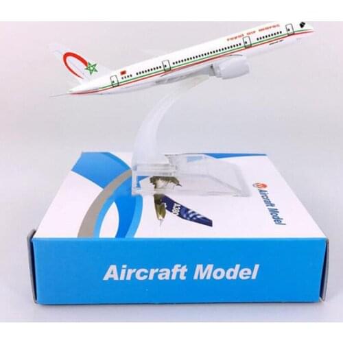 14CM 1:400 Boeing B787-800 model Royal Air Moroccan airlines W Base Airbus Metal Alloy Aircraft Plane Collectible Display Model