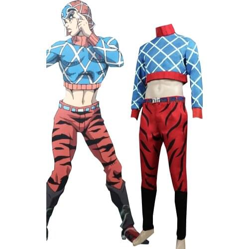 Anime JOJO JoJos Bizarre Adventure Mista Guido Cosplay Costume halloween costume