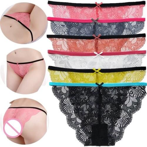 Lace Panties For Women Sexy Transparents Underwear Hollow Out Woman Lingerie See Through Briefs Lady Soft Underpantes